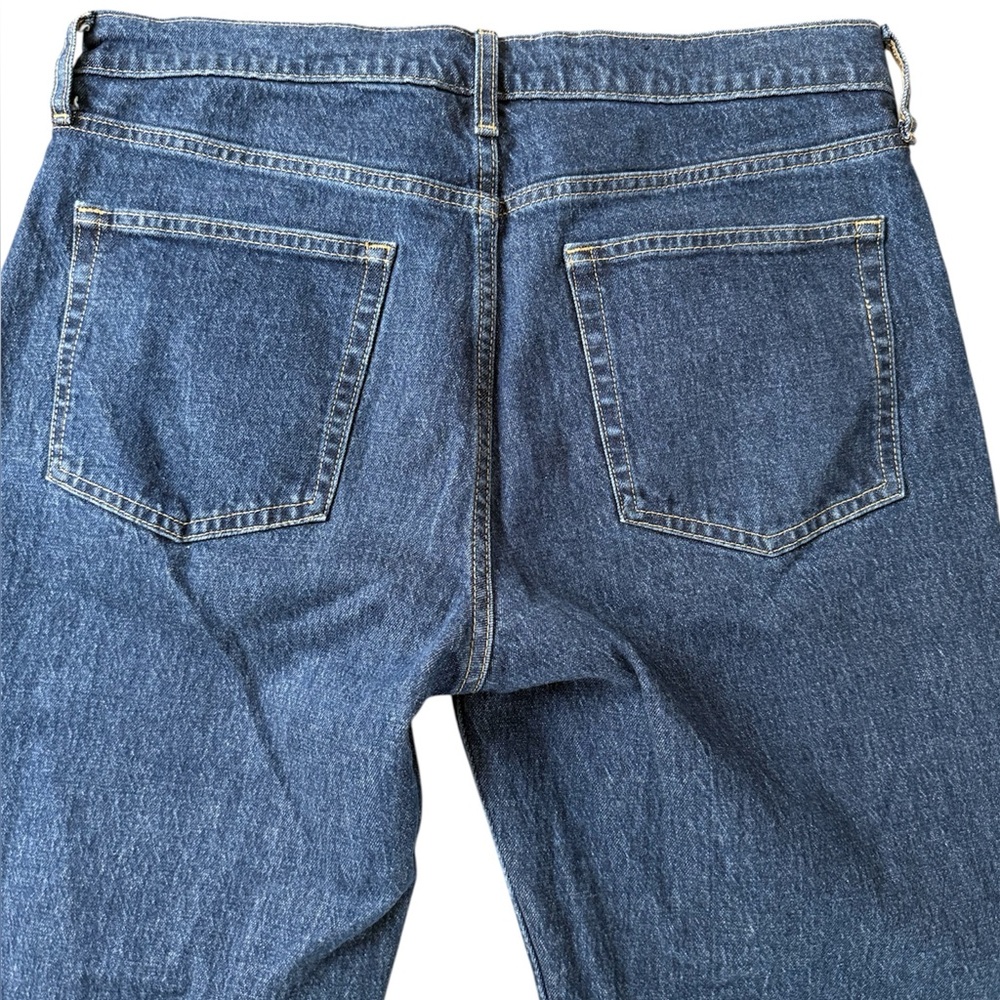 GAP Cheeky Straight High Rise Straight Stretch Button Women's Blue Denim Jeans - Picture 8 of 14